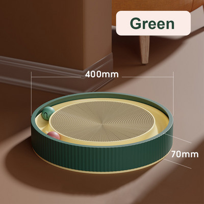 Kerek macskakaparó deszka golyós többfunkciós játék macskakaparóval Vicces éles körömkaparó helyettesítheti a macskák fészkét