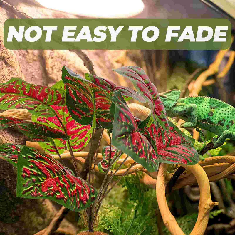 Díszek hüllők búvóhely Hamis növények Hüllők Mesterséges tartály Tereprendezés élethű