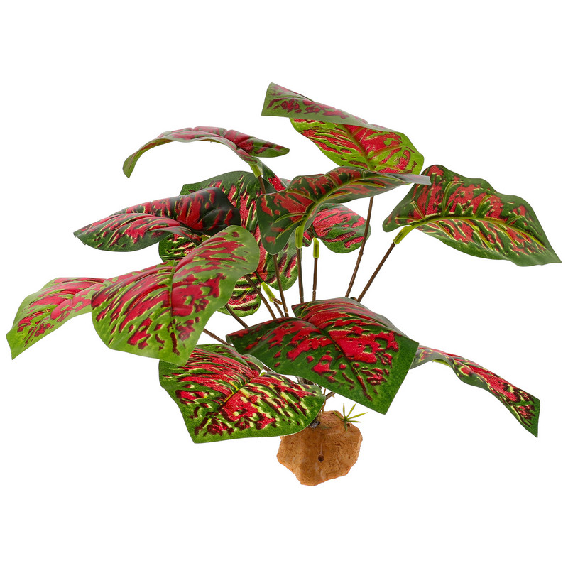 Díszek hüllők búvóhely Hamis növények Hüllők Mesterséges tartály Tereprendezés élethű