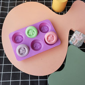 Kör alakú méhmintás szappanforma Kézzel készített szilikon szappantorta cukorka gyertyaforma 3D barkácsfürdő dekorációs masszázsterápiás eszközök