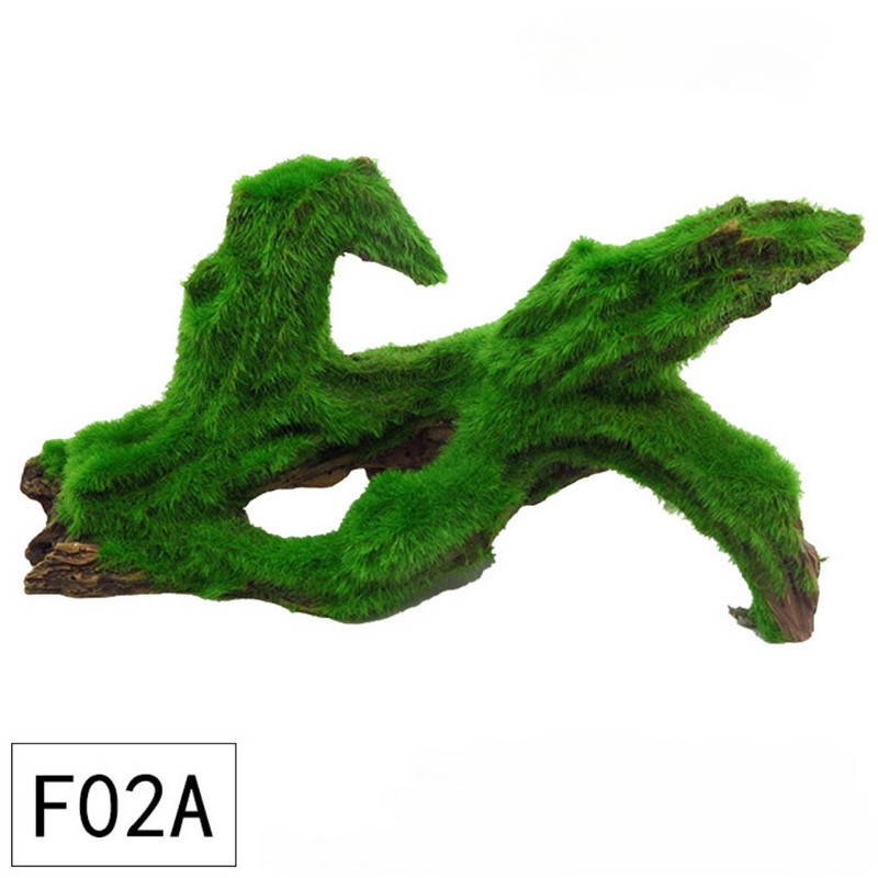 Žuvų rezervuaro apželdinimas, plaukiojantis samanų šaknys, sunki mediena negyvos medienos samanų medžio galva