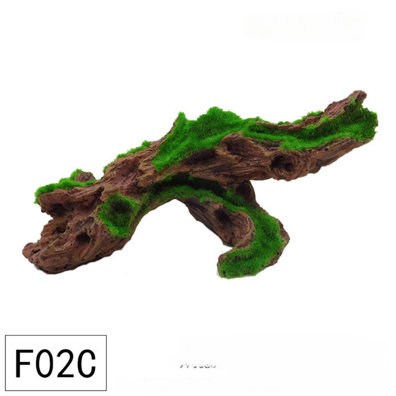 Žuvų rezervuaro apželdinimas, plaukiojantis samanų šaknys, sunki mediena negyvos medienos samanų medžio galva