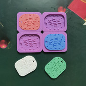 4 üreges négyzet alakú szappanforma szilikon formák készítése kézzel készített aromaterápiás viasz vakolat epoxi szappan szilikon barkácsformák beszerzése