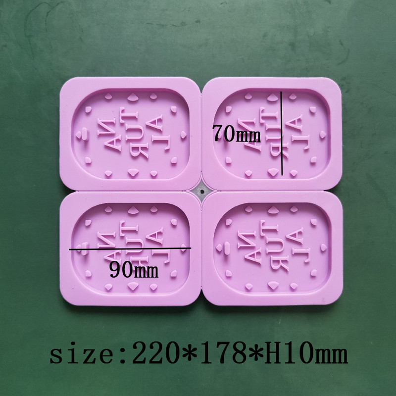 4 üreges négyzet alakú szappanforma szilikon formák készítése kézzel készített aromaterápiás viasz vakolat epoxi szappan szilikon barkácsformák beszerzése