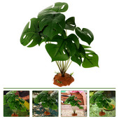 Laipiojimo naminių gyvūnėlių dėžė Žuvų akvariumo aksesuarai Netikras dekoras Driežo rezervuaro terariumas