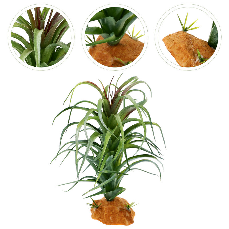 Hüllők akvárium kétéltű búvótartály hamis hüllők doboz dísz műanyag teknős élőhely táj terrárium dekoráció