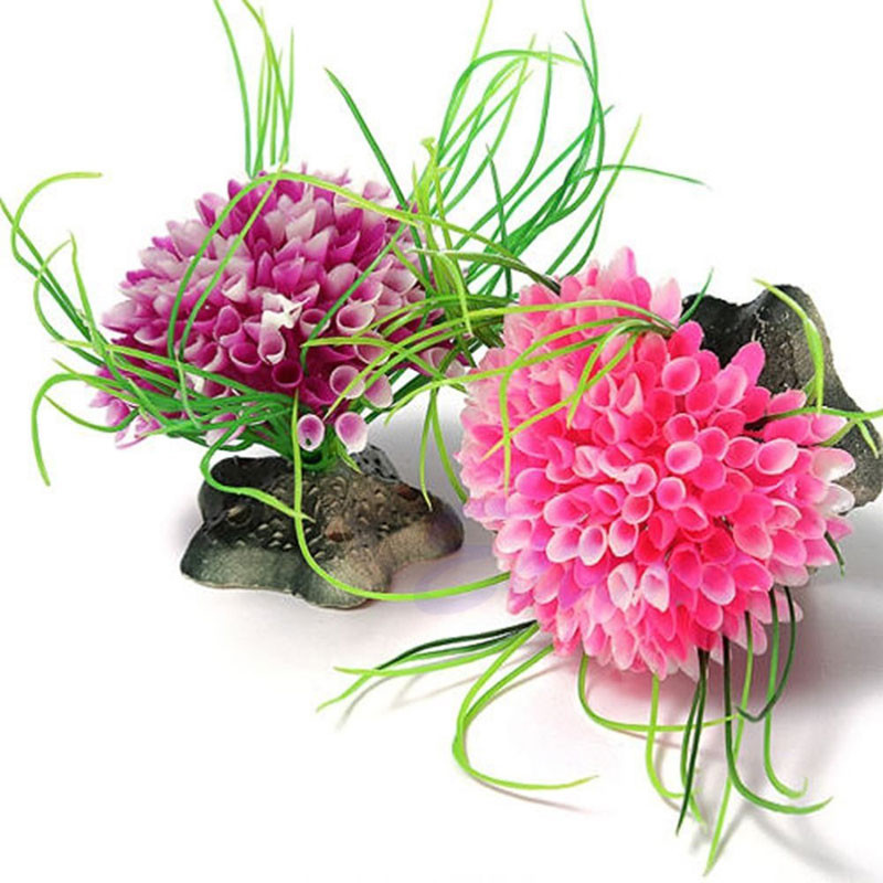 Hüllő teknős doboz mesterséges víz zöld növény fű akváriumi akváriumhoz mesterséges műanyag dekoráció dísz akvaryum aquario