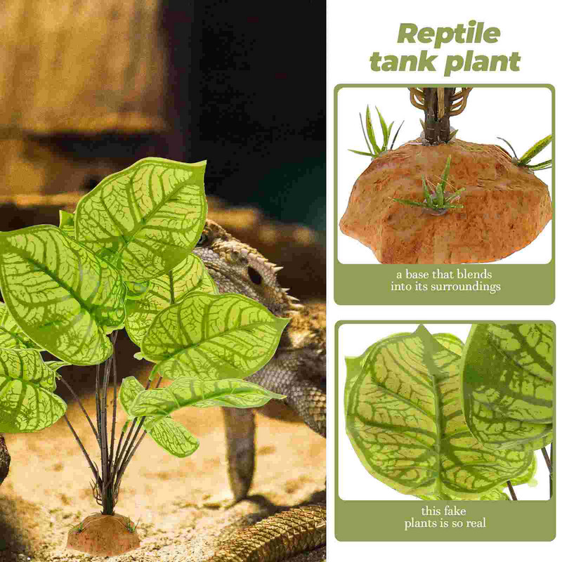 Hüllők műanyag rejtek Akvárium Terrárium Tereprendezés Dísz Kígyó Tartály Rejtő Barlang Hamis élőhelyek Gyík Szőlő kunyhó Állat