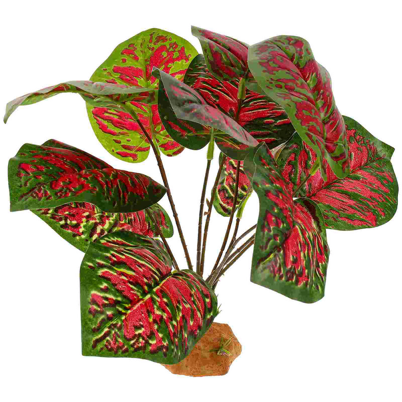 Hüllők műanyag rejtek Akvárium Terrárium Tereprendezés Dísz Kígyó Tartály Rejtő Barlang Hamis élőhelyek Gyík Szőlő kunyhó Állat