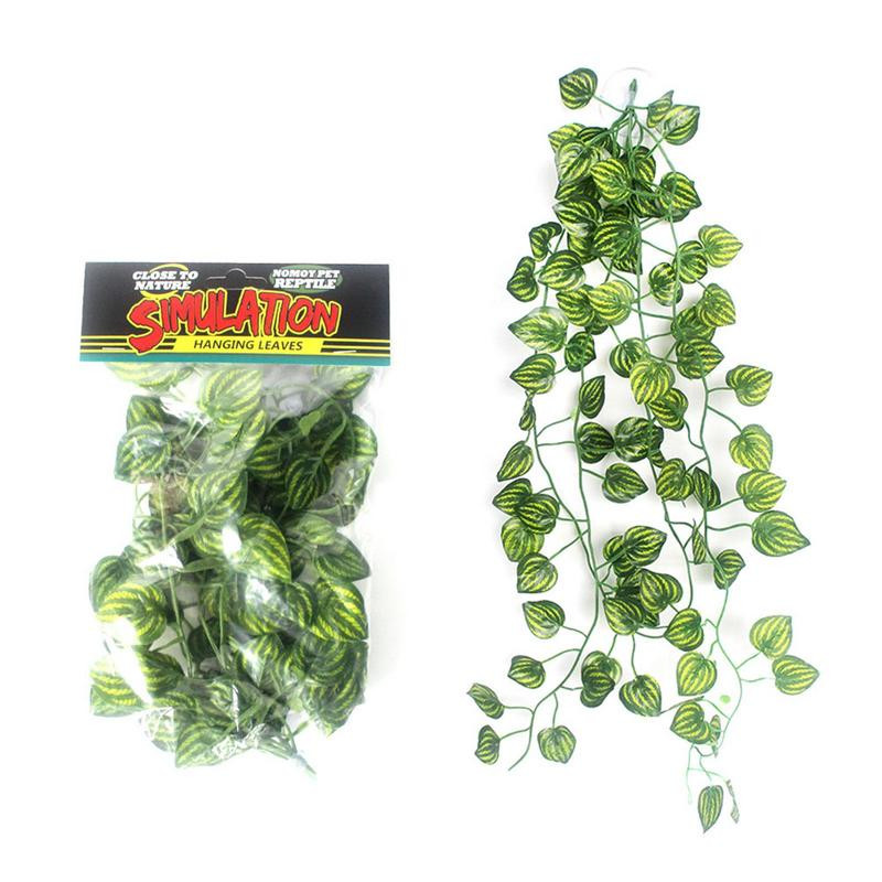 Mesterséges trópusi növények hüllők trópusi növények szőlőültetvények élőhelydíszek Vízálló univerzális valósághű mesterséges levelek