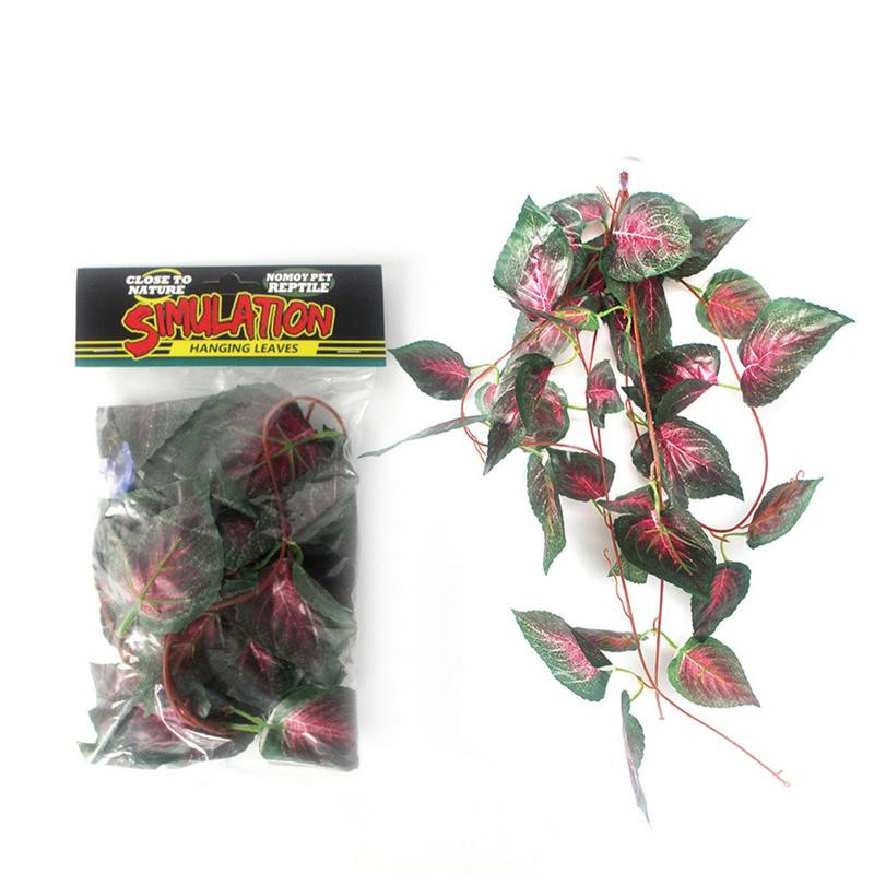 Mesterséges trópusi növények hüllők trópusi növények szőlőültetvények élőhelydíszek Vízálló univerzális valósághű mesterséges levelek