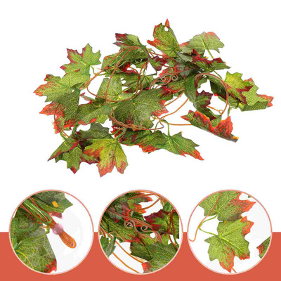 Liana Terrarium Accessory Imitated Vine Decor Gecko Tank Dirbtiniai lapai Peizažas