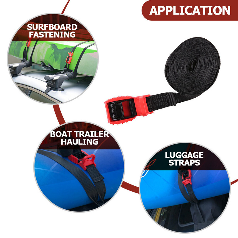 Kényelmes kötegelő kötél autós fix kötél Tartós fix heveder Praktikus köteg kötél vastagított köteg heveder