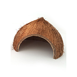 Természetes kókuszdióhéj hüllő rejtett élőhelye kisállat kisállat pókgyík barlangfészek hüllők rejtőzködő ketrece Hörcsög menedékház