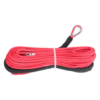 Csörlő kábel ATV vontatókötél 4,8 mm x 15 m 5500 font kapacitás Vízálló UTV-hez trailerhez