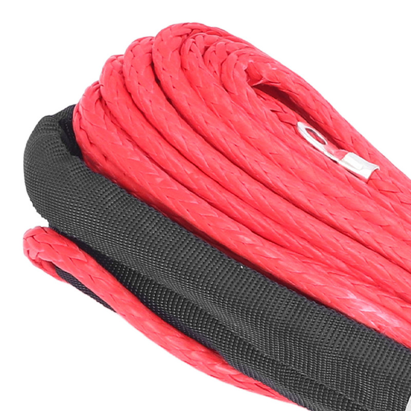 Csörlő kábel ATV vontatókötél 4,8 mm x 15 m 5500 font kapacitás Vízálló UTV-hez trailerhez