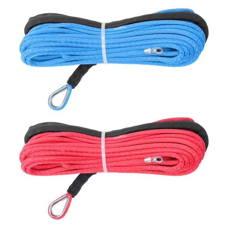 Csörlő kábel ATV vontatókötél 4,8 mm x 15 m 5500 font kapacitás Vízálló UTV-hez trailerhez