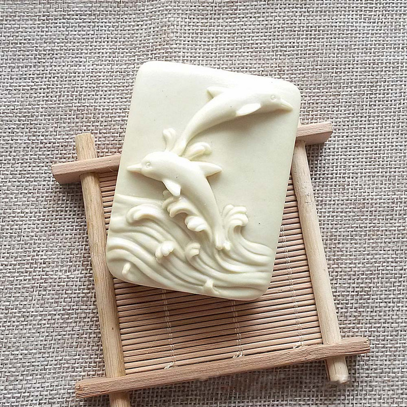 Aranyos 2 delfinmentesítő szappan szilikon forma barkácsoláshoz aromaterápiás gyertya gipsz kézműves szappan kézi ajándék készítés fondant forma