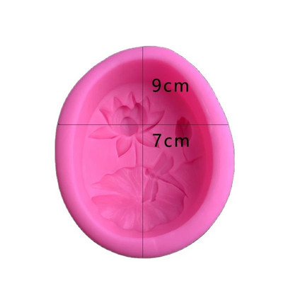 Fresh Style Lotus Relief szappan szilikon forma barkácsolás kézzel készített díszekhez gipsz gyertya kézműves szappan kézi ajándék készítő forma