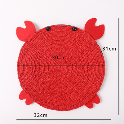 Cactus Cat Scratcher Pad Szizál Avokádó Padlizsán karcolásgátló macskáknak Kanapé Bútor Védő Cica kaparószőnyeg kisállat szőnyeghez