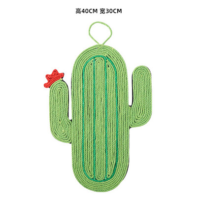 Cactus Cat Scratcher Pad Szizál Avokádó Padlizsán karcolásgátló macskáknak Kanapé Bútor Védő Cica kaparószőnyeg kisállat szőnyeghez