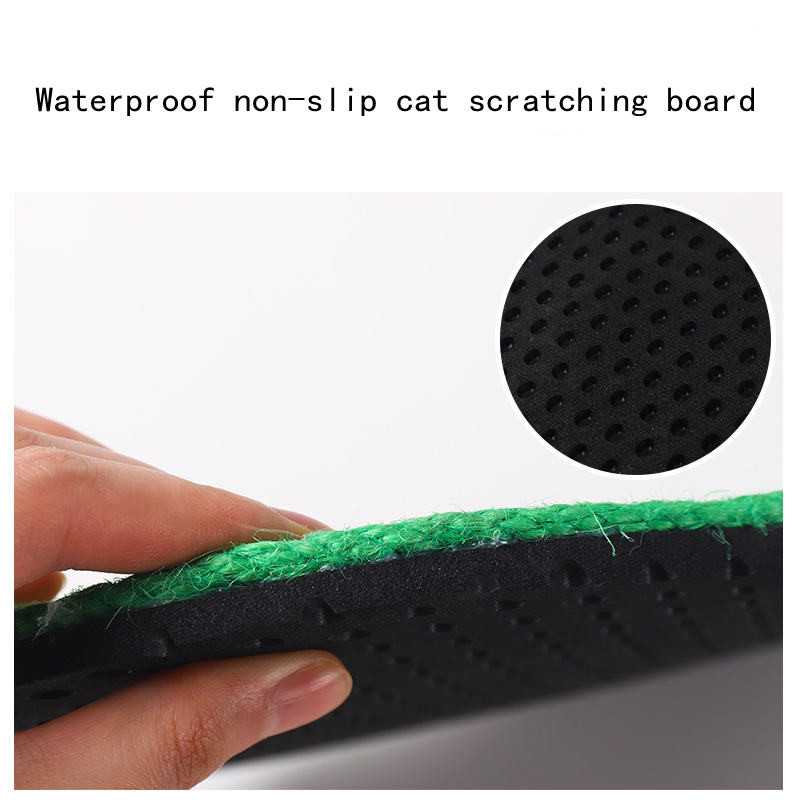 Cactus Cat Scratcher Pad Szizál Avokádó Padlizsán karcolásgátló macskáknak Kanapé Bútor Védő Cica kaparószőnyeg kisállat szőnyeghez