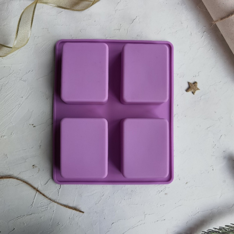 4 üreges téglalap életfa szilikon szappanforma barkácsolás kézműves tortaforma kézzel készített szilikon formák szappangyertyás sütőeszközökhöz