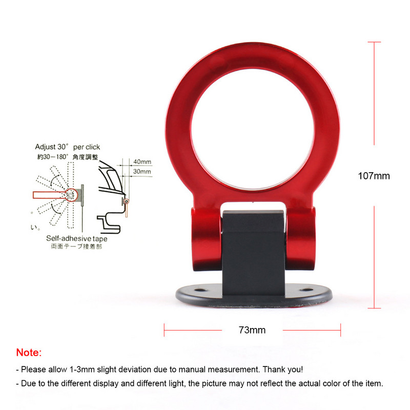 ABS autóstílusú pótkocsi horgok matrica dekoráció autó autó hátsó első utánfutó szimuláció versenygyűrű jármű vonóhorog