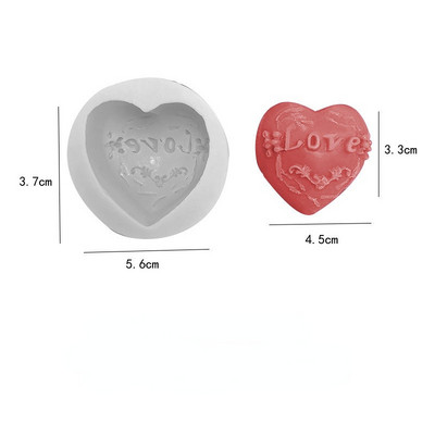 DIY szív alakú szilikon forma sütőeszköz kézzel készített 3D aromaterápiás gyertya gyanta szappantorta csokoládé kézműves kellékek készítése forma