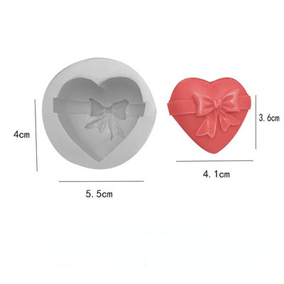 DIY szív alakú szilikon forma sütőeszköz kézzel készített 3D aromaterápiás gyertya gyanta szappantorta csokoládé kézműves kellékek készítése forma