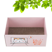 Macskakaparó Karcolás Karton Házi Posta Pad Box Deszkaágy benti macskáknak Karcoló papír Háziállatkellékek