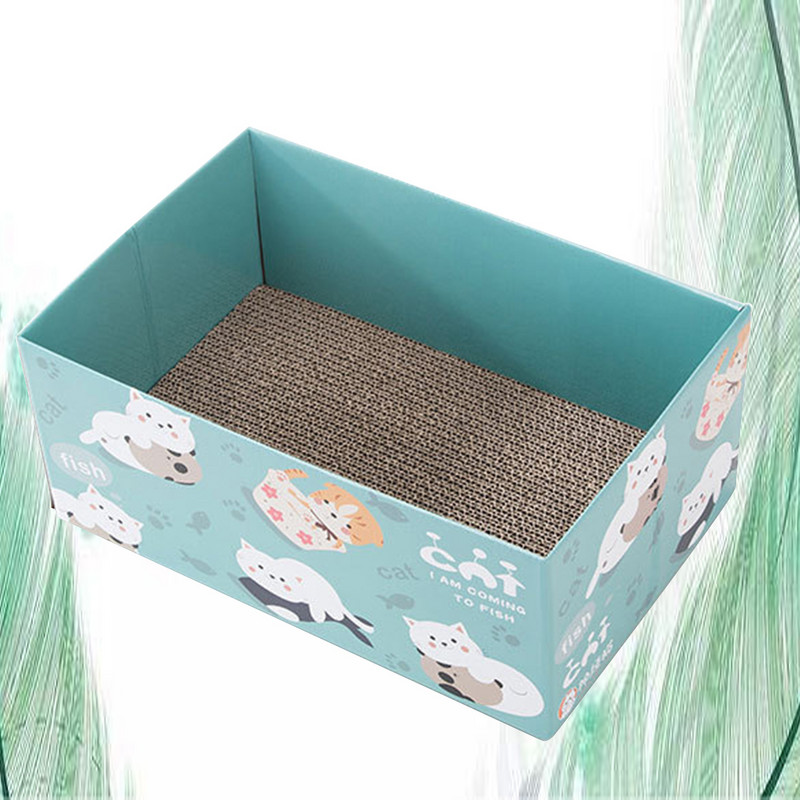 Macskakaparó Karcolás Karton Házi Posta Pad Box Deszkaágy benti macskáknak Karcoló papír Háziállatkellékek