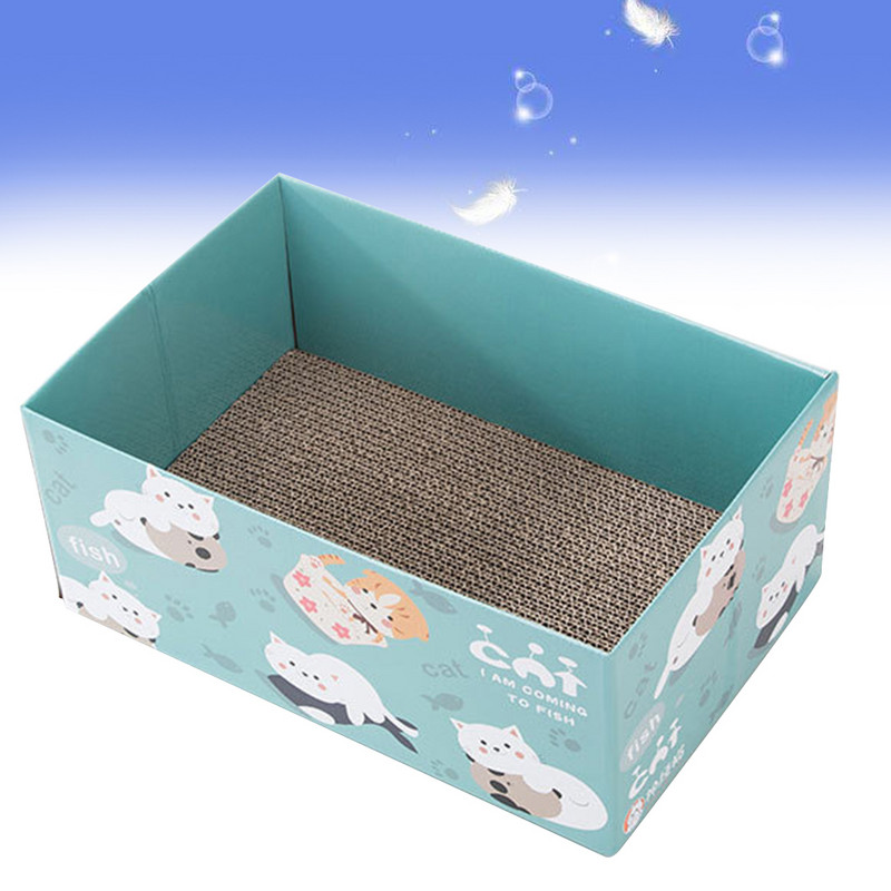 Macskakaparó Karcolás Karton Házi Posta Pad Box Deszkaágy benti macskáknak Karcoló papír Háziállatkellékek