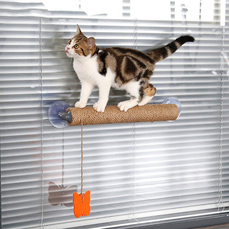 Kačių žaislai Sizalio džiuto draskymo stulpeliai Siurblys Cat Tree Kačiuko draskytuvas siurbimo puodelis Lango siena Naminių gyvūnėlių reikmenys