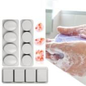 DIY szappan szilikon forma 3D kerek, négyzet alakú ovális szappankészítési kellékek kézzel készített csokoládé torta dekoráció sütőeszközök otthoni ajándékok