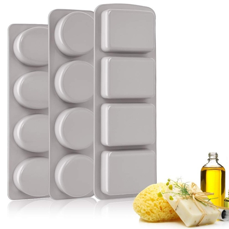 DIY szappan szilikon forma 3D kerek, négyzet alakú ovális szappankészítési kellékek kézzel készített csokoládé torta dekoráció sütőeszközök otthoni ajándékok