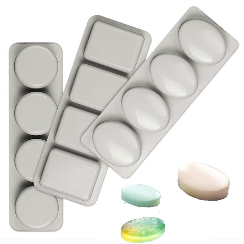 DIY szappan szilikon forma 3D kerek, négyzet alakú ovális szappankészítési kellékek kézzel készített csokoládé torta dekoráció sütőeszközök otthoni ajándékok
