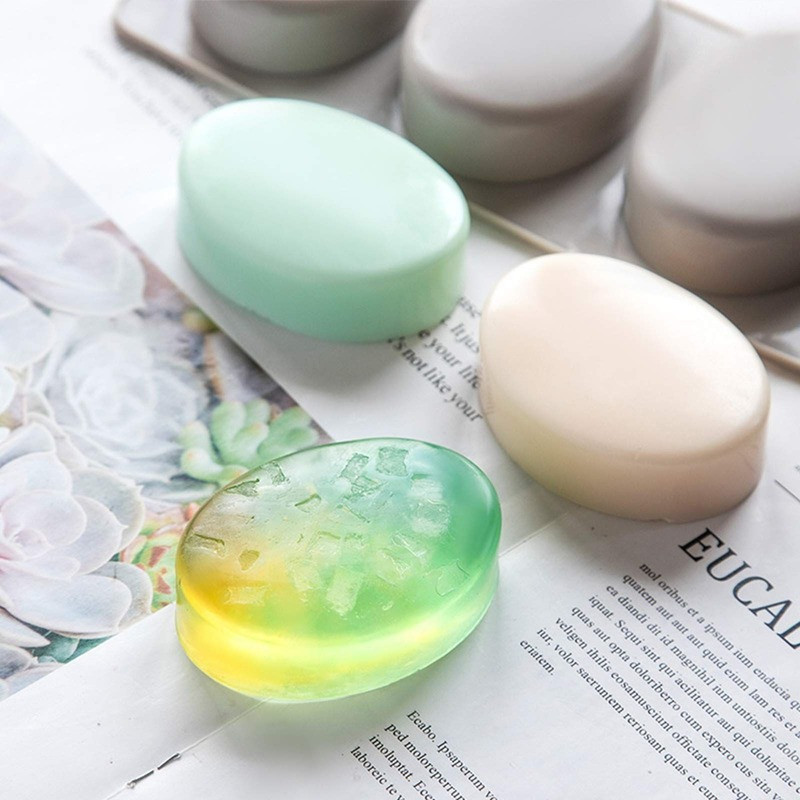 DIY szappan szilikon forma 3D kerek, négyzet alakú ovális szappankészítési kellékek kézzel készített csokoládé torta dekoráció sütőeszközök otthoni ajándékok