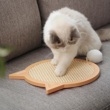 Ανθεκτικό στη φθορά της γάτας Ξύστρα νυχιών Ματ ξύσιμο για γάτας αναρρόφησης Κυματοειδές χαρτί γρατσουνιά τοίχου για παιχνίδια για γάτες Προϊόντα για γάτες με μπάλα