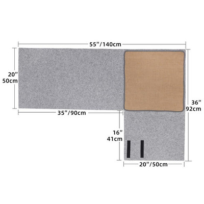 Natūralus sizalio sofos draskymo kilimėlis Baldas Kėdė Sofa Naminių gyvūnėlių draskymo kilimėlis Namų prietaisų priedai