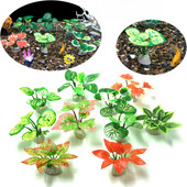 Szövet műanyag tereprendezés előtér, vízi fű, mini akvárium tereprendezés, apró növények, vízi fű magassága 5 cm