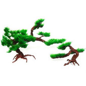 Új Fisherman dekoratív növény műanyag fenyőfa akvárium akvárium sziklakert bonsai dísz teknős akváriumhoz