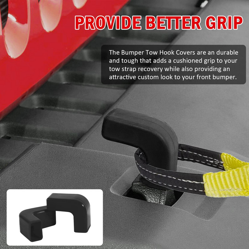 Jeep Wrangler JK JL Gladiator JT 2007-2023 Lökhárítóhoz Vonóhorog burkolatok sapka Utánfutó Golyófedél Vonóhorog sapka vonóhorog Utánfutó Védelem