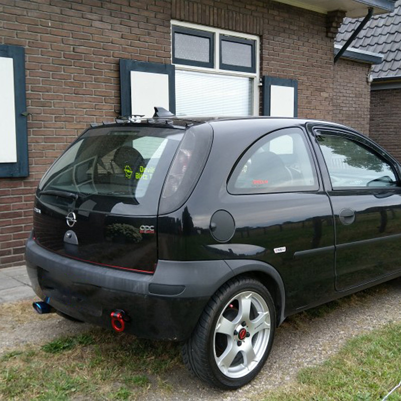 A legújabb többszínű ABS pálya versenyautó első hátsó lökhárító autótartozékok Utánfutó gyűrűs szem Vonóhorog matrica csavarkulccsal