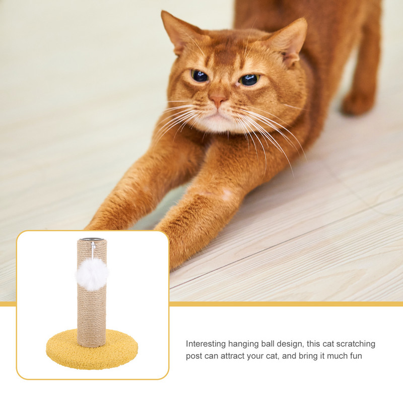 Macska mászókeret Kopásálló karcoló rúd Integrált cicakaparó padlóoszlop Napi használat háztartás