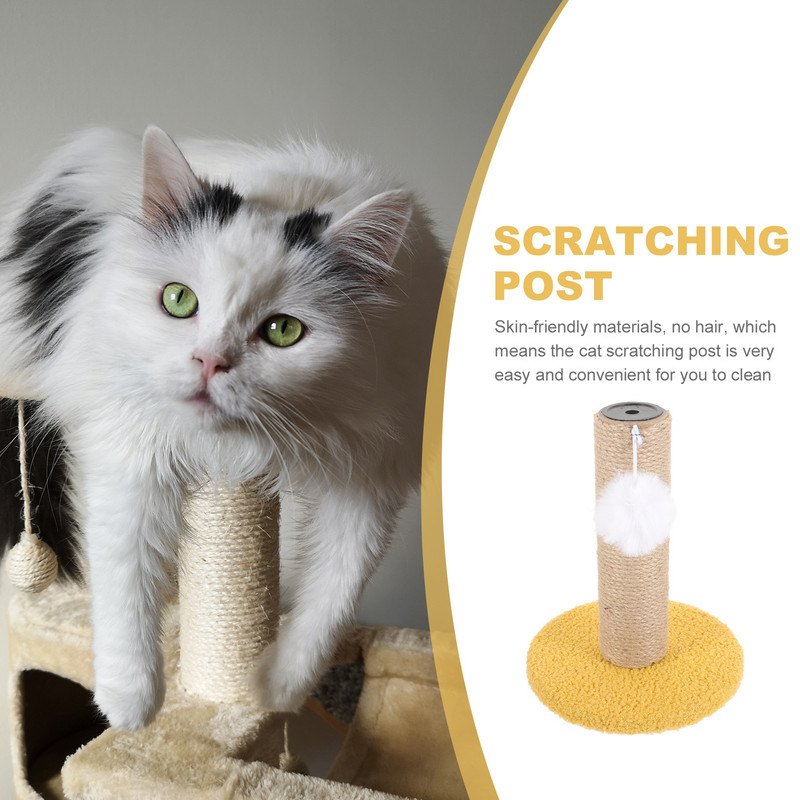 Macska mászókeret Kopásálló karcoló rúd Integrált cicakaparó padlóoszlop Napi használat háztartás