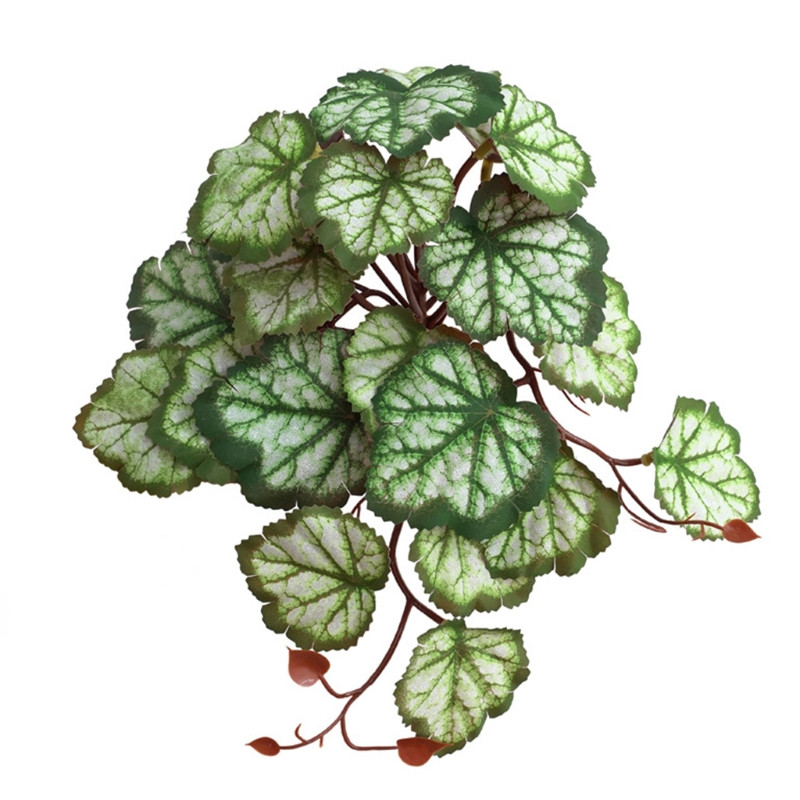 K5DC Reptile Plants Trópusi Realistic Leaves Terrárium Tank Plant Multi Optio