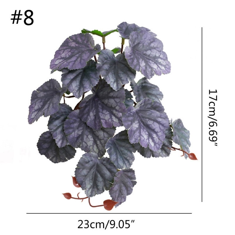 K5DC Reptile Plants Trópusi Realistic Leaves Terrárium Tank Plant Multi Optio