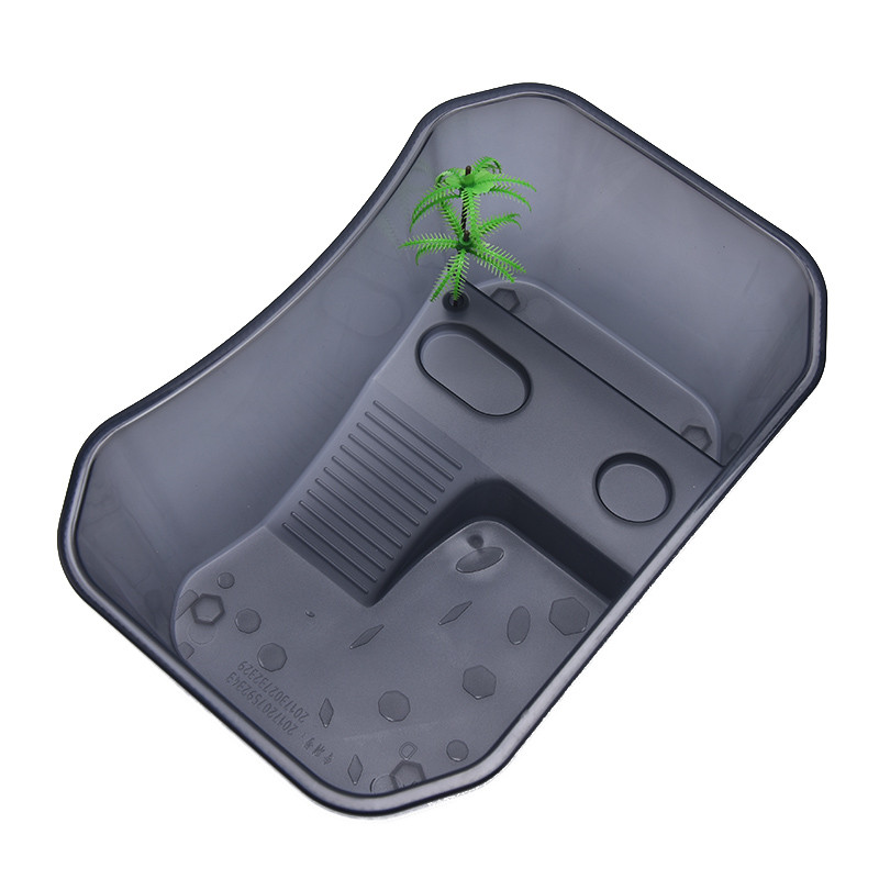 Reptile Vivarium Doboz teknősbéka etetődobozával, akváriumi akváriumi eszközökkel