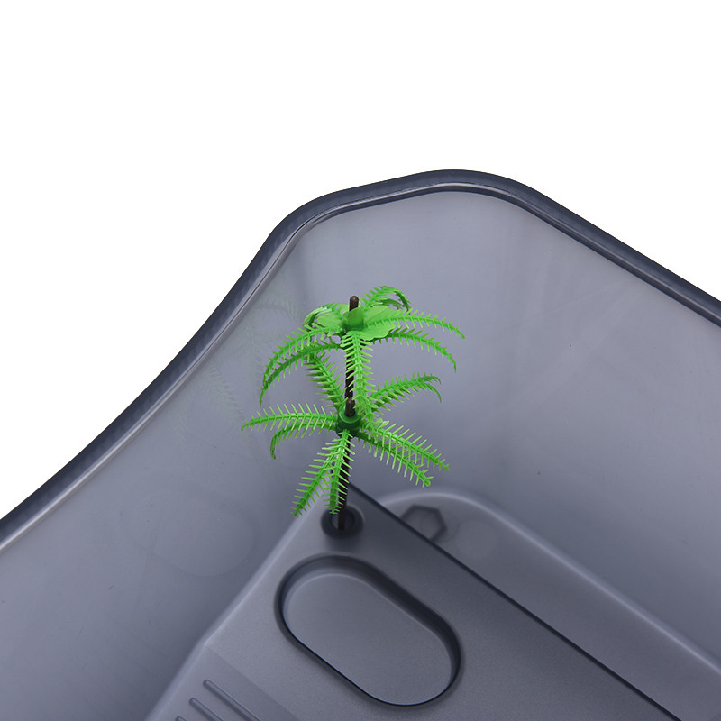 Reptile Vivarium Doboz teknősbéka etetődobozával, akváriumi akváriumi eszközökkel